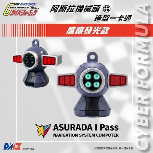 12月預購 DA13 閃電霹靂車 GPX 阿斯拉 機械頭造型一卡通 三段燈效款 (動畫配色) 