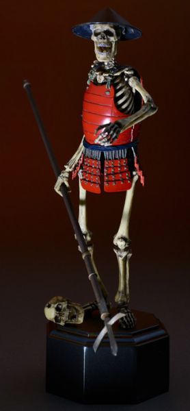 [現貨] 清倉特價 海洋堂 自在置物 KT010 骸骨武者 骷髏 著彩版 竹谷隆之 可動完成品 