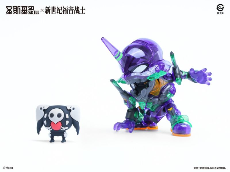 11月預購 WF會場限定 聖斯基 X 新世紀福音戰士 Q版 EVA 初號機 彩透版 組裝模型 