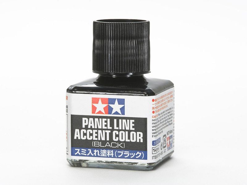 TAMIYA田宮 入墨線漆 描線漆 墨線液 黑色 PANEL LINE ACCENT COLOR(BLACK) 40ML #87131 墨線液