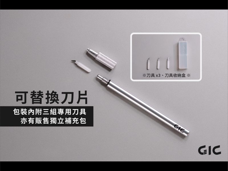 3月預購 GIC TC-31 360旋轉筆刀 / TC-31A 補充刀片 