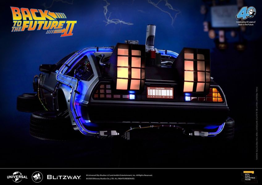 25年第四季預購 BLITZWAY 1/6 回到未來2 時光飛車 時光車 