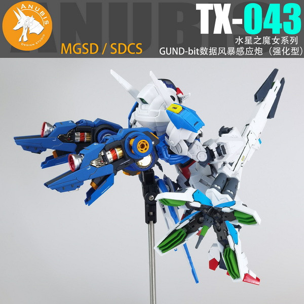 10月預購 DUA TX043 MGSD SDCS 風靈 數據風暴感應炮 3D列印套件 