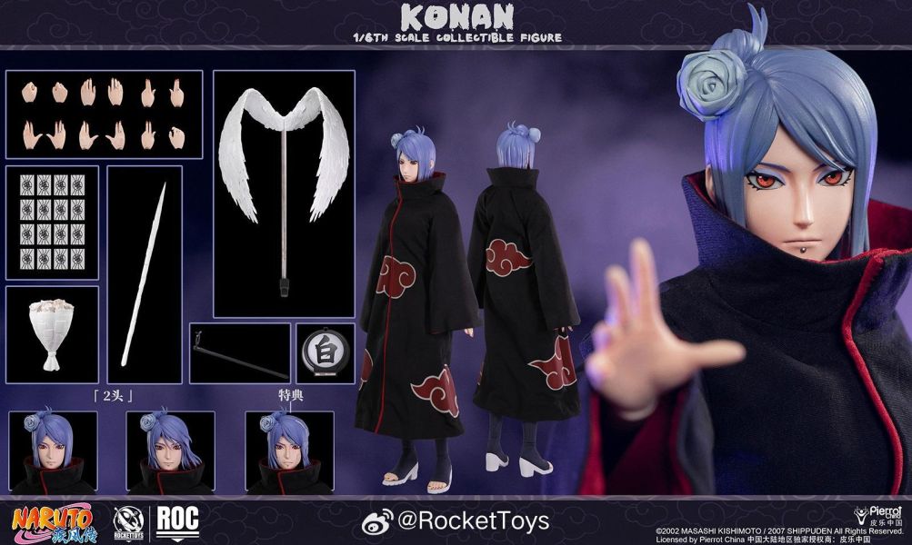 2027年第三季預購 ROCKETTOYS 1/6《火影忍者 疾風傳》Konan 小南 ROC-023 可動人偶 