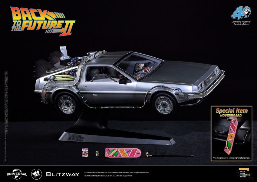 25年第四季預購 BLITZWAY 1/6 回到未來2 時光飛車 時光車 