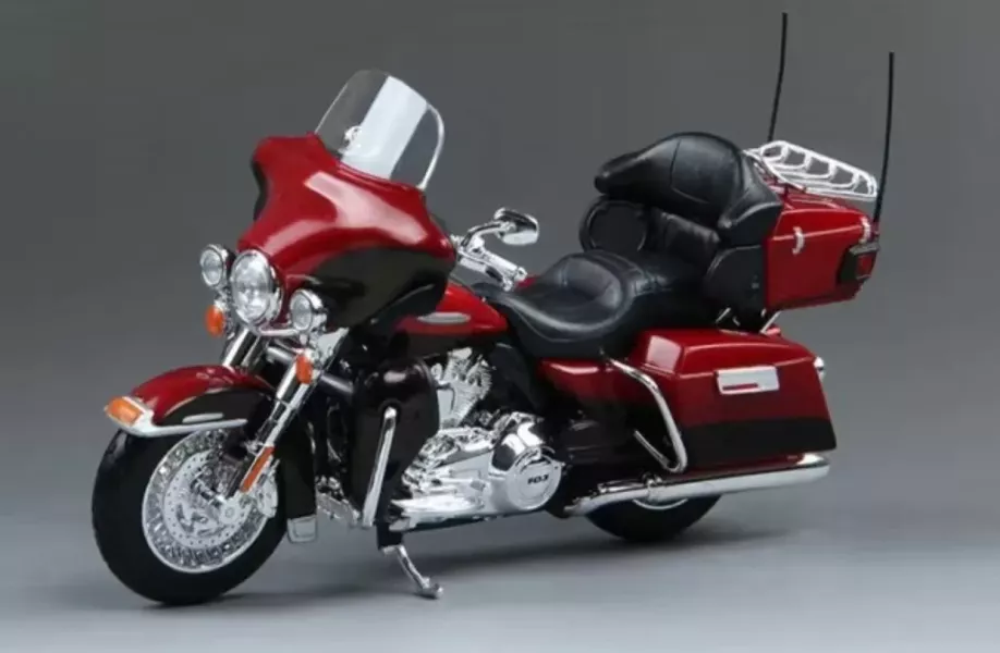 [現貨]清倉特價 MGSD 風靈鋼彈+AOSHIMA 青島 1/12 哈雷戴維森 2013 FLHTK Electra Glide Ultra Limited紅 摩托車 