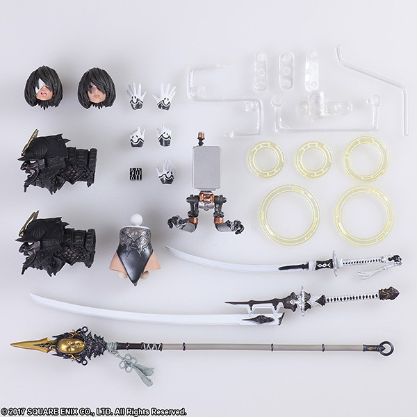 [現貨]清倉特價 MGSD 風靈鋼彈 + SQUARE ENIX BRING ARTS 尼爾 寄葉 二号P型 2B 2P Version 2.0 可動完成品 