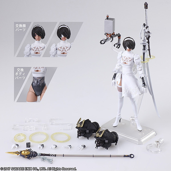 [現貨]清倉特價 MGSD 風靈鋼彈 + SQUARE ENIX BRING ARTS 尼爾 寄葉 二号P型 2B 2P Version 2.0 可動完成品 
