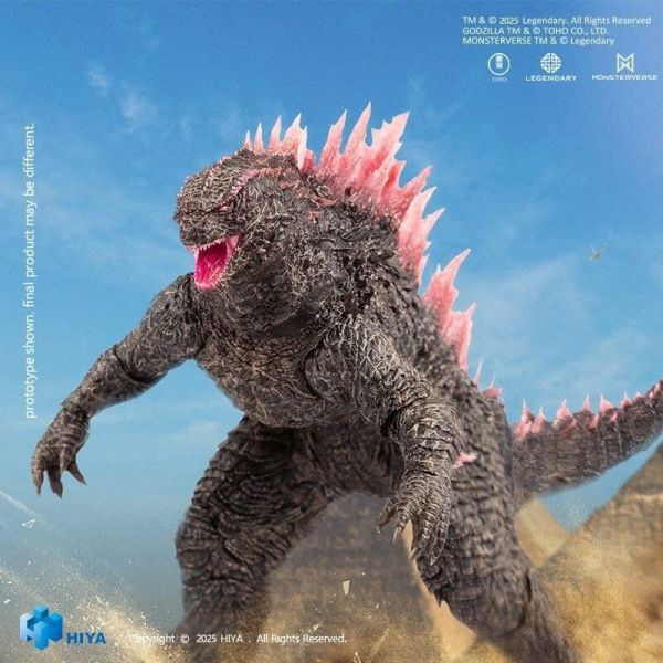 2026年第一季預購 海雅 HIYA 哥吉拉與金剛：新帝國 熱線充能哥吉拉 進化版 可動完成品 