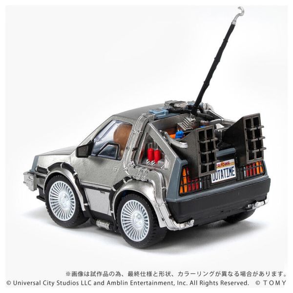 2026年2月預購 TAKARATOMY T-SPARK QV-01 回到未來1 Part1  時光車 時光機 塗裝完成品 