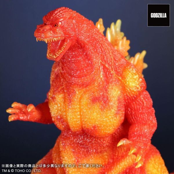9月預購 X-PLUS 東寶30cm 哥吉拉 1995 紅蓮橘透 塗裝完成品 