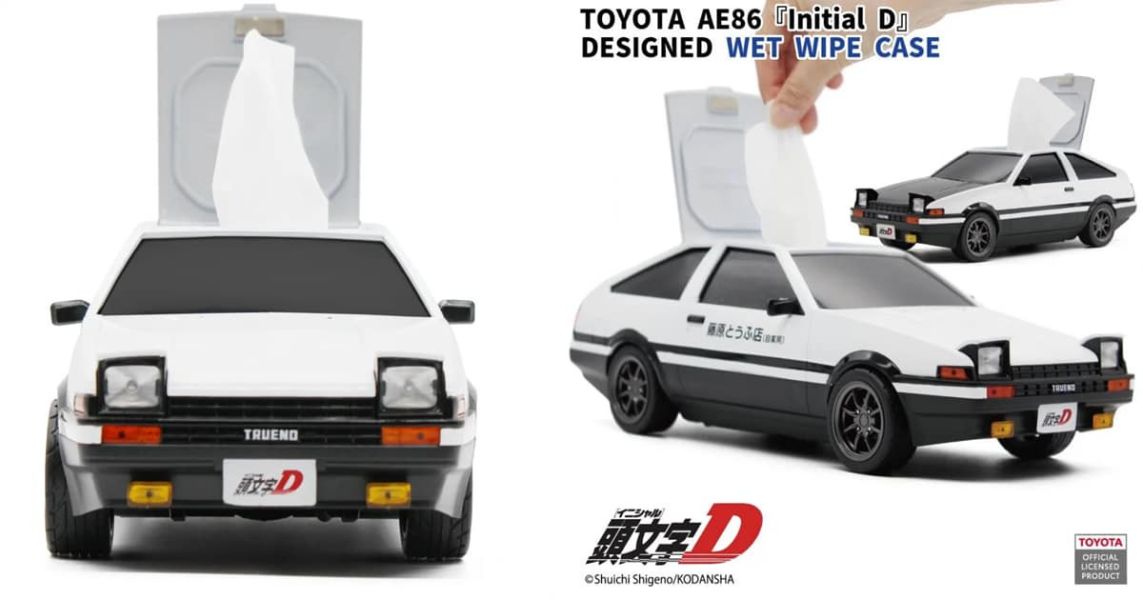 [現貨]Camshop 頭文字D 藤原拓海駕車 AE86 後期型 黑蓋版 造型面紙盒 