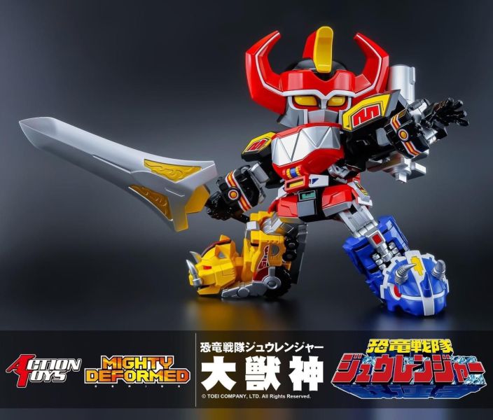 [現貨]Action Toys MIGHTY DEFORMED 恐龍戰隊 大獸神 合體變形 可動完成品 