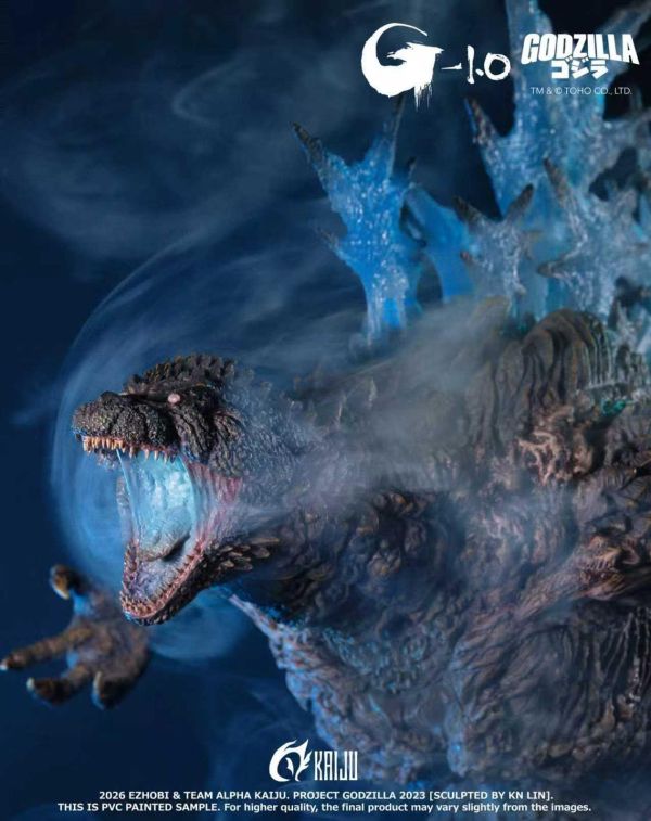 2026年第四季 EZHOBI Aks-1.0哥吉拉 絕地吐息 藍色背鰭蓄光ver. 塗裝完成 