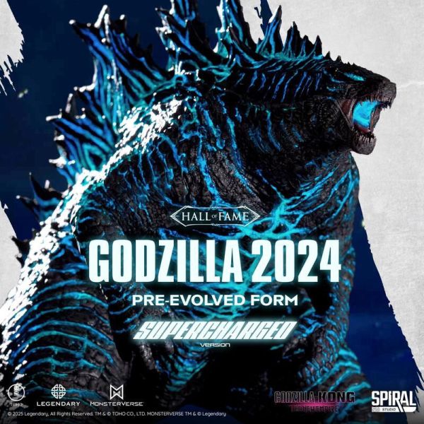 2025年第三季預購 螺旋工作室 名人堂系列 哥吉拉 2024 爆能紫外線蓄光發光版 塗裝完成品 