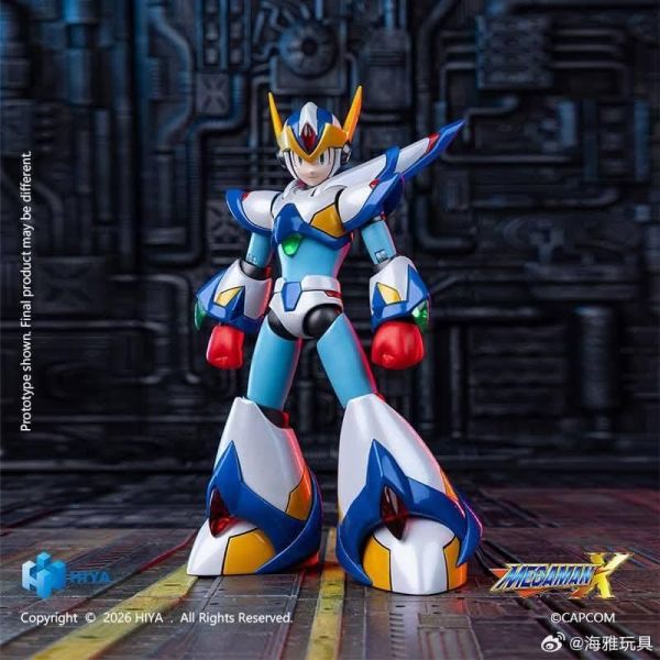 2027年第一季預購 HIYA 海雅 洛克人X系列 艾克斯 獵鷹裝甲版 可動完成品 