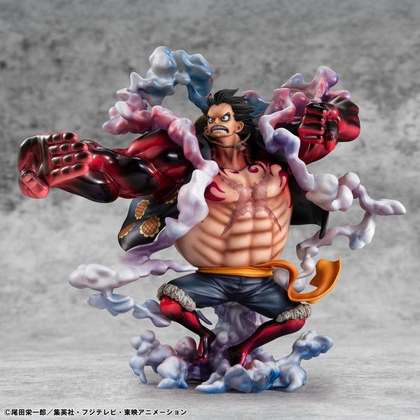 27年3月預購(需付訂金) MH限定 航海王 SA-MAXIMUM 蒙其.D.魯夫 四檔 彈跳人 10週年限定版 塗裝完成品 