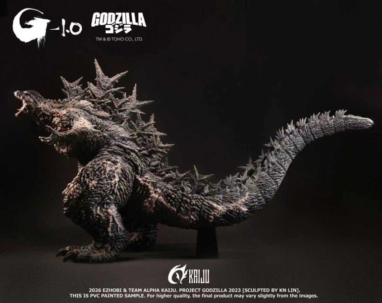 2026年第四季 EZHOBI Aks-1.0哥吉拉 終極咆哮 灰色背鰭 ver. 塗裝完成品 