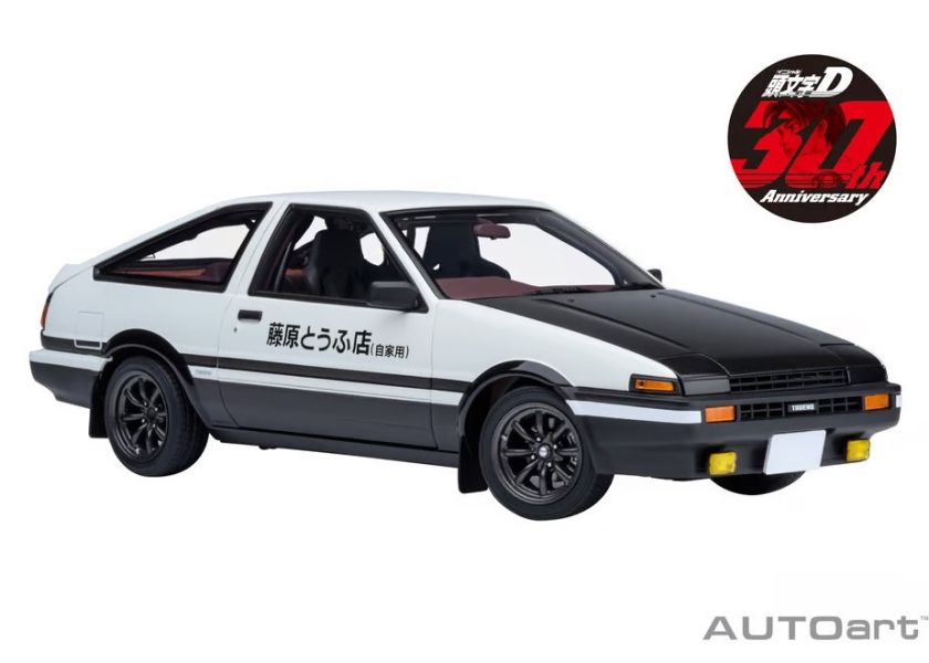 2025年12月預購 AUTOart 1/18 Toyota 豐田 Sprinter Trueno (AE86) 頭文字D」“Project D” 最終樣式 (30th ANNIVERSARY) 完成品 