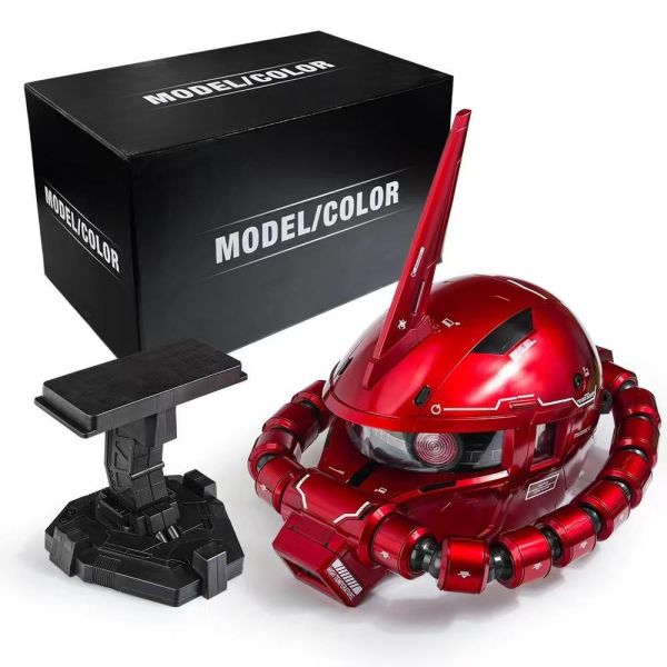 4月預購 星捷 夏亞紅薩克頭盔 可真人穿戴 金屬紅配色 & 薩克專用電熱斧 會發光 可真人手持 塗裝完成品 