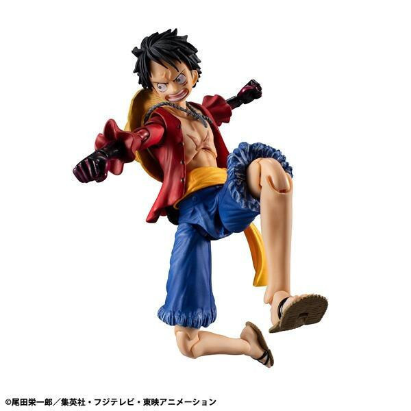 8月預購 MEGAHOUSE MH Variable Action Heroes ONE PIECE 蒙其·D·魯夫 武裝色霸氣 可動完成品 