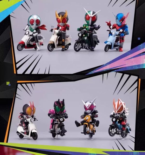 10月預購 BNFIGURE Q 盲盒 假面騎士 X 本田機車聯名 (一中盒8入) 