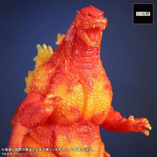 9月預購 X-PLUS 東寶30cm 哥吉拉 1995 紅蓮橘透 塗裝完成品 
