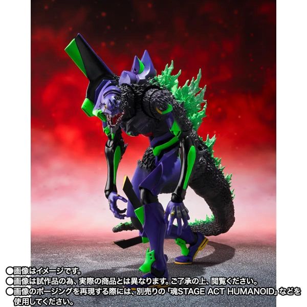 12月預購 魂商店限定 S.H.MonsterArts SHM 哥吉拉對福音戰士 EVANGELION 初號機 G覺醒形態 可動完成品 
