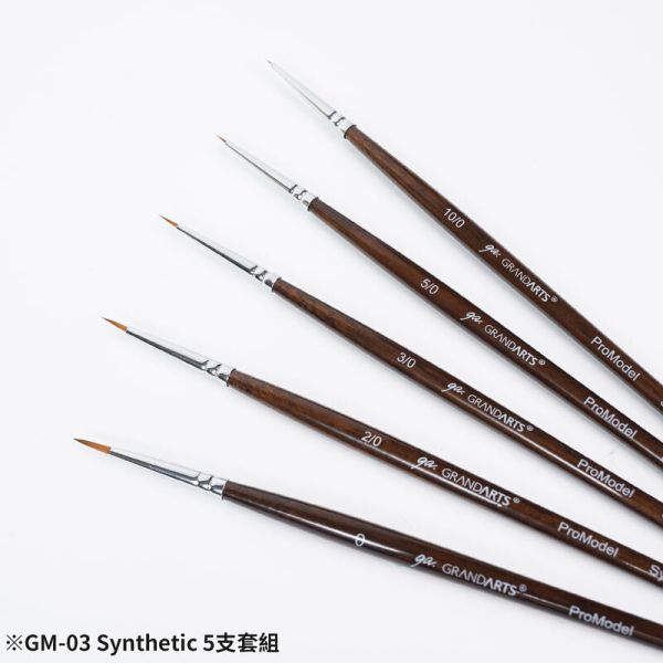 10月預購 MADWORKS GRANDARTS×MADWORKS GM-03 Synthetic 進階尼龍畫筆套組 