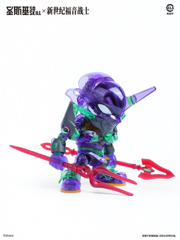 11月預購 WF會場限定 聖斯基 X 新世紀福音戰士 Q版 EVA 初號機 彩透版 組裝模型 