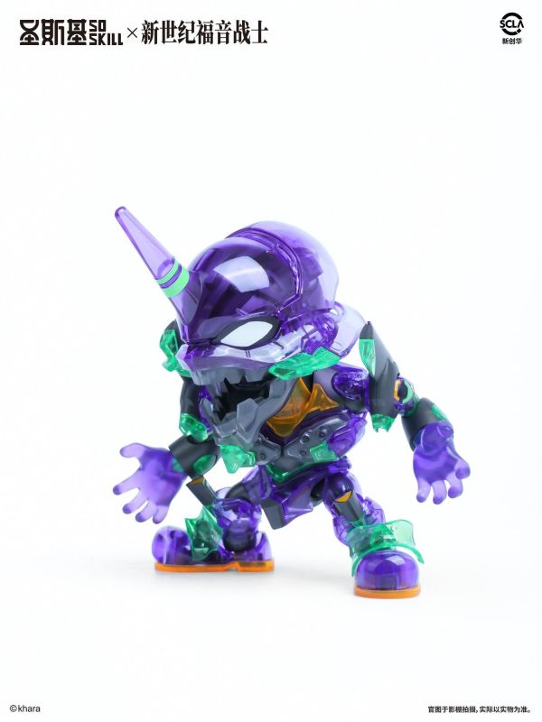 11月預購 WF會場限定 聖斯基 X 新世紀福音戰士 Q版 EVA 初號機 彩透版 組裝模型 
