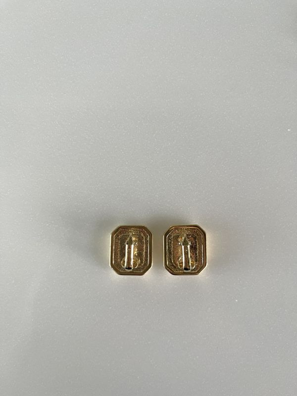 絕美中古墨金耳夾 