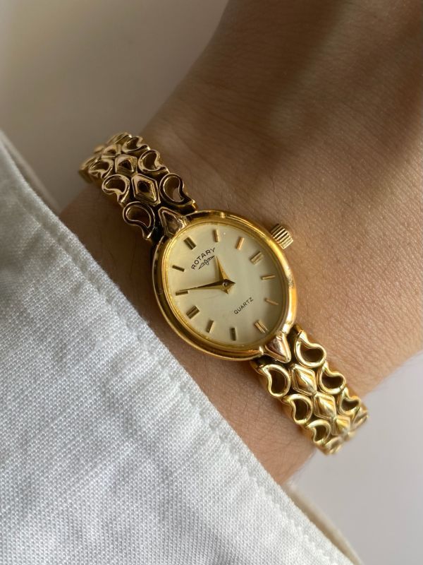 Rotary橢圓蝴蝶錶帶 | Vintage Rotary in Oval with Bracelet Strap 