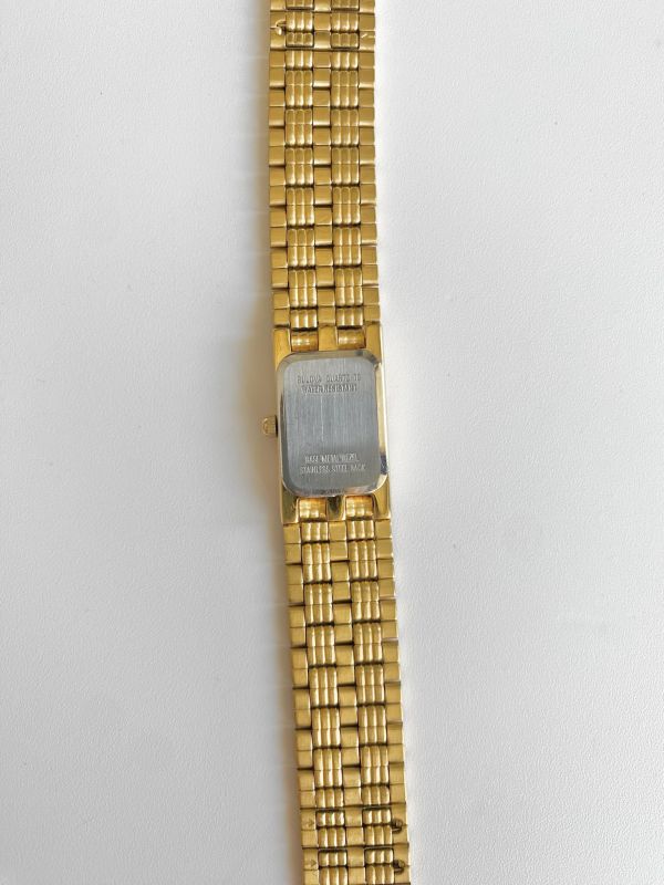 Bulova寶路華長方形金錶 | Beautiful Bulova in Rectangle with Diamanté 