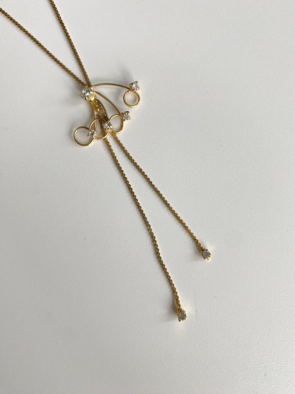 鋯石幾何氣質短鍊 |  Zircon Circle Necklace 