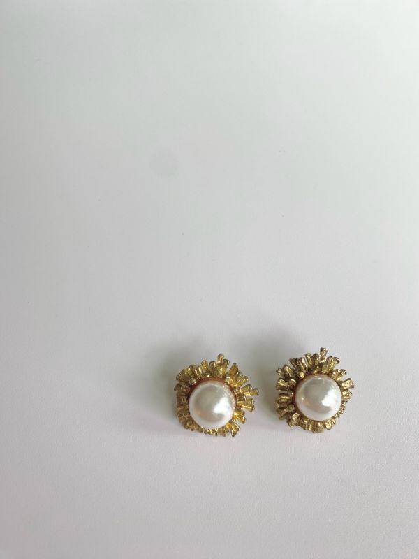 中古珍珠小耳環 
