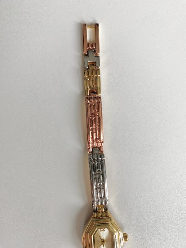 古董幾何撞色錶 | Vintage Watch with Mixed Color Strap 