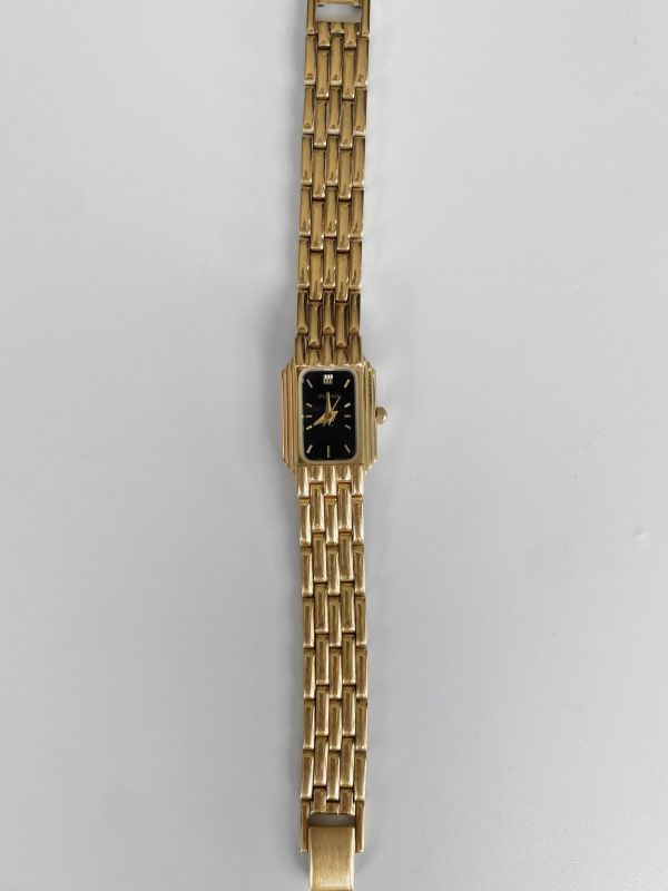 Pulsar長方形小黑錶 | Vintage Pulsar with Black Dial in Gold 