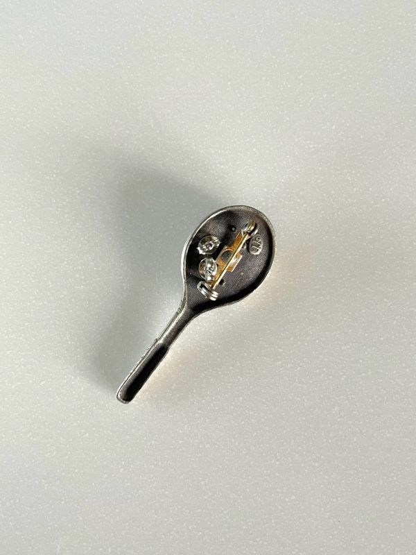 網球造型別針/耳環 