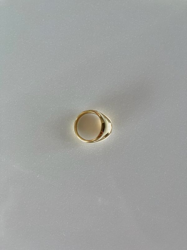 AVON80s白色法瑯戒指(粗) 