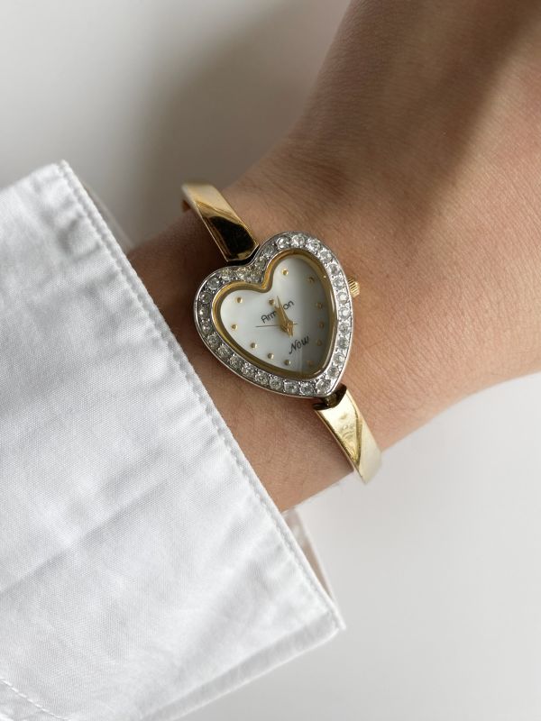美國Armitron愛心滿圈鑽錶 | Vintage Armitron in Heart Shape 