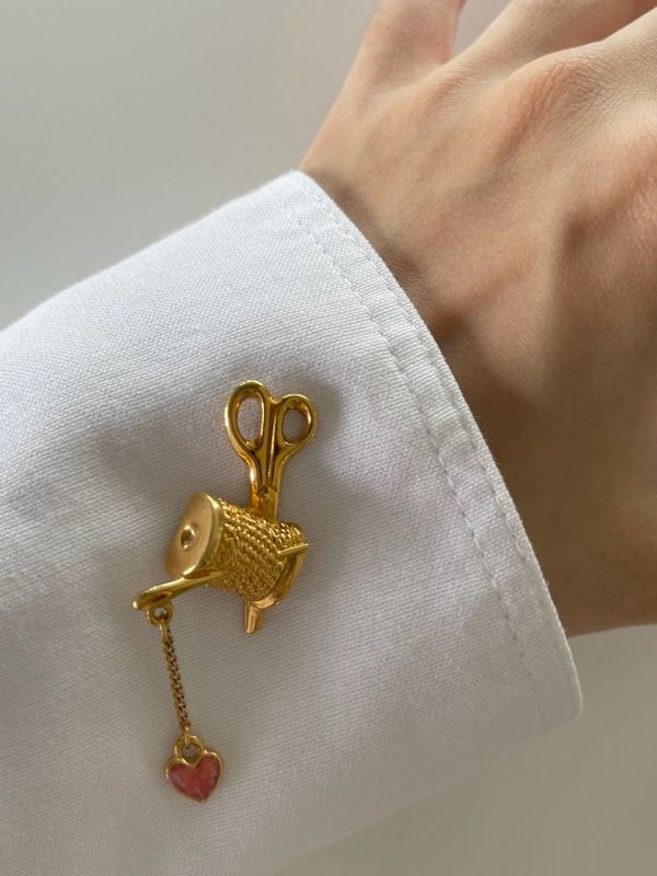 裁縫師工具胸針 