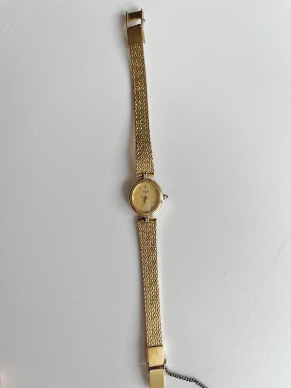 Seiko小金橢圓針織錶 