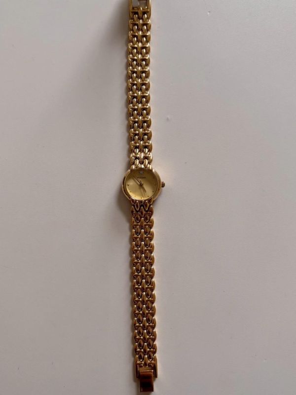 Pulsar 復古珠鏈小金錶 