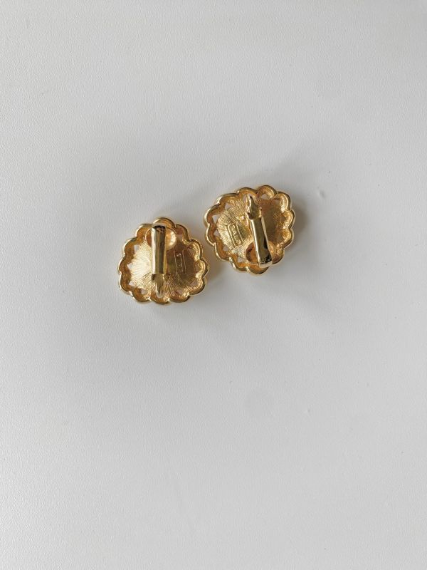 中古Swarovski水鑽耳夾 