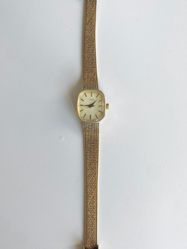 Timex復古正方型淡金錶| Vintage Timex Watch in Square 