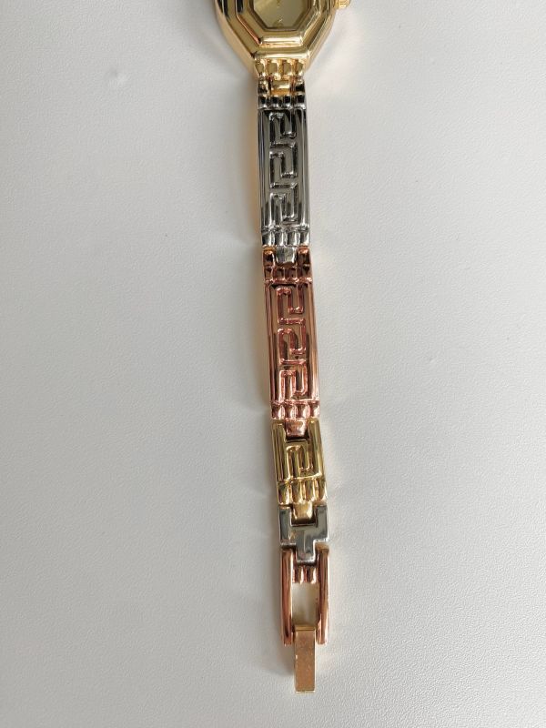 古董幾何撞色錶 | Vintage Watch with Mixed Color Strap 