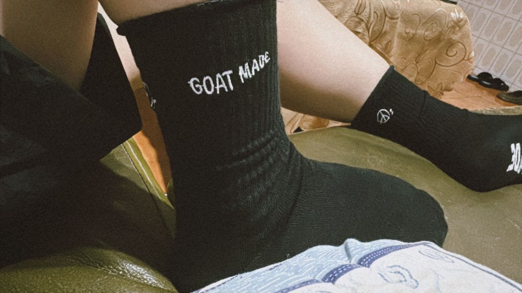 THE GOAT MADE PEACE OF MINE SOCKS 