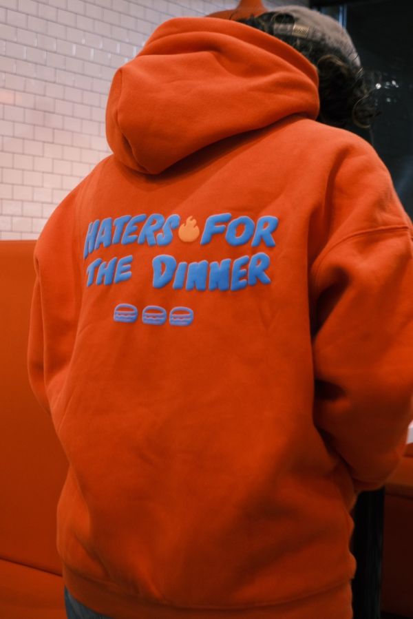 HATERS FOR THE DINNER FOAM PRINT HOODIE 