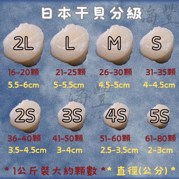3S日本小包裝干貝 